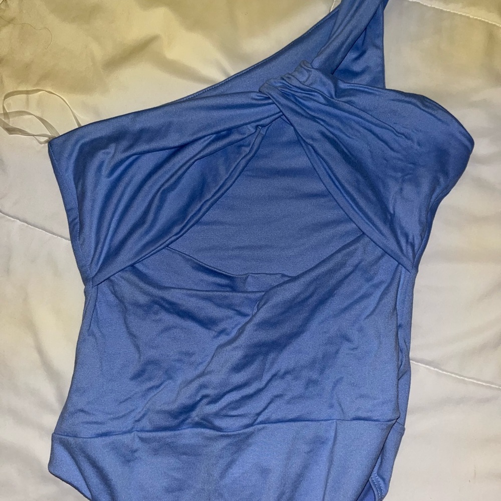 Blue bodysuit